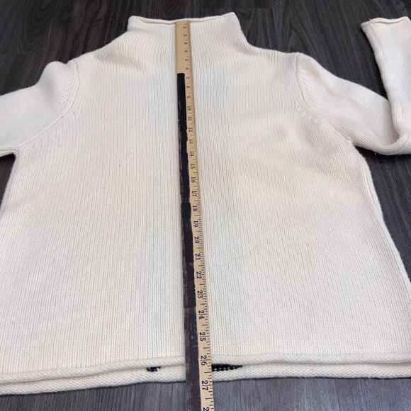 Rosanna Cream & Black Lambswool High Neck Sweater Size Large - Picture 9 of 11